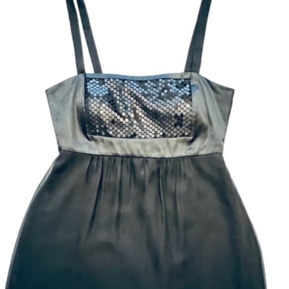 110 West DRESS SEQUINS CHIFFON WOMEN'S DRESS SIZE 12 Shiny Party Holiday - Picture 6 of 16